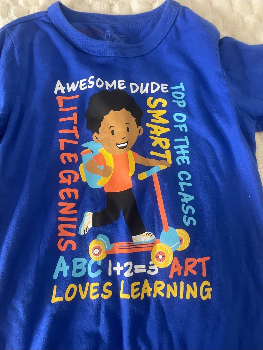 The Children's Place Royal Blue 'Loves Learning' Graphic Tee